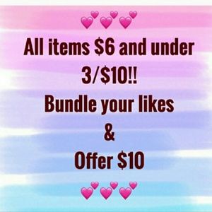 Over 50 items under $6!